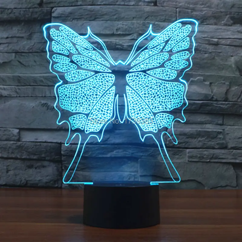 Free Ship Glowing 7 Color Changing Insect Butterfly 3D Acrylic LED Night Light USB LED Decorative Table Lamp Baby Desk Lighting
Free Ship Glowing 7 Color Changing Insect Butterfly 3D Acrylic LED Night Light USB LED Decorative Table Lamp Baby Desk Lighting