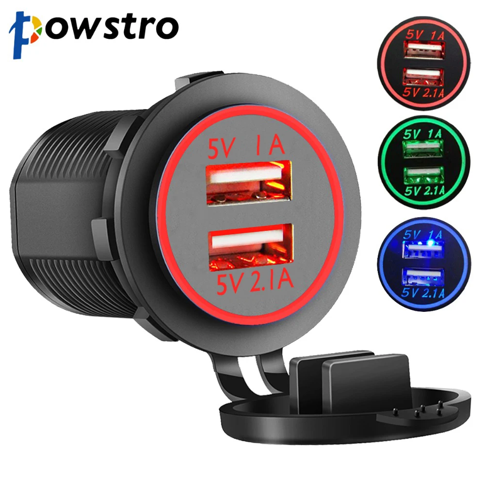 Dual USB Port Car Charger 5V 3.1A Waterproof Motorcycle Charging Adapter for iphone 8 X XS XR Samsung S8 S9 xiaomi huawei
Dual USB Port Car Charger 5V 3.1A Waterproof Motorcycle Charging Adapter for iphone 8 X XS XR Samsung S8 S9 xiaomi huawei