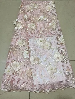 New Arrival African Appliqued Tulle Lace Fabric Wholesale African Party Laces 2018 Popular 3D Flowers Beads French Lace Fabrics
New Arrival African Appliqued Tulle Lace Fabric Wholesale African Party Laces 2018 Popular 3D Flowers Beads French Lace Fabrics