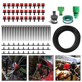 BORUiT 25M 4/7mm Hose DIY Drip Irrigation System Automatic Self Watering kits Micro Adjustable Spray Sprinkler for Garden
BORUiT 25M 4/7mm Hose DIY Drip Irrigation System Automatic Self Watering kits Micro Adjustable Spray Sprinkler for Garden