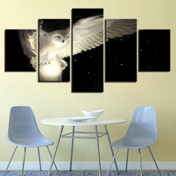 5 Pieces White Owl Poster Decoration Home Living Room Modern Wall Art Frame Modular Painting HD Print Animal Picture
5 Pieces White Owl Poster Decoration Home Living Room Modern Wall Art Frame Modular Painting HD Print Animal Picture