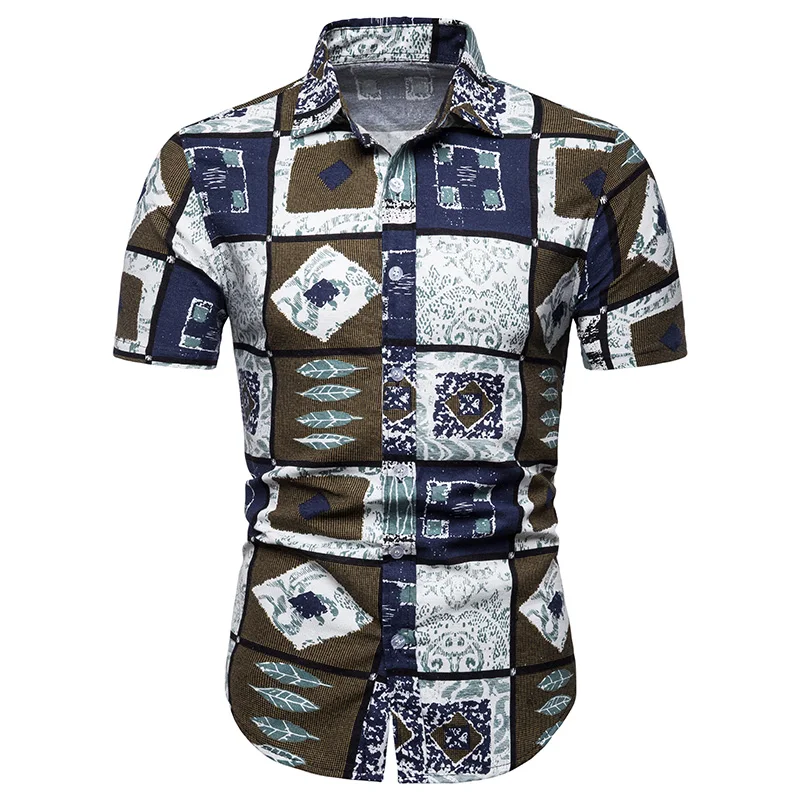Blouse Mens Linen Shirts Hawaiian Casual Camisa Hombre Cotton Short Sleeve Printed Beach Streetwear Shirts New Men Clothing Tops
Blouse Mens Linen Shirts Hawaiian Casual Camisa Hombre Cotton Short Sleeve Printed Beach Streetwear Shirts New Men Clothing Tops