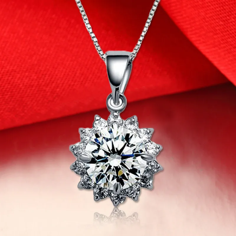 2 Carat AAAAA Zircon Cz Pendant Necklace Luxury Flower 925 Sterling Silver Pendants Women Shining Female Necklaces Jewelry
2 Carat AAAAA Zircon Cz Pendant Necklace Luxury Flower 925 Sterling Silver Pendants Women Shining Female Necklaces Jewelry