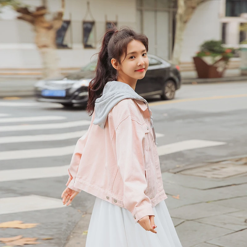 Autumn Hooded Denim Jacket For Women Casual BF Jeans Jacket Vintage Harajuku Coat Female loose Streetwear Basic Coats
Autumn Hooded Denim Jacket For Women Casual BF Jeans Jacket Vintage Harajuku Coat Female loose Streetwear Basic Coats