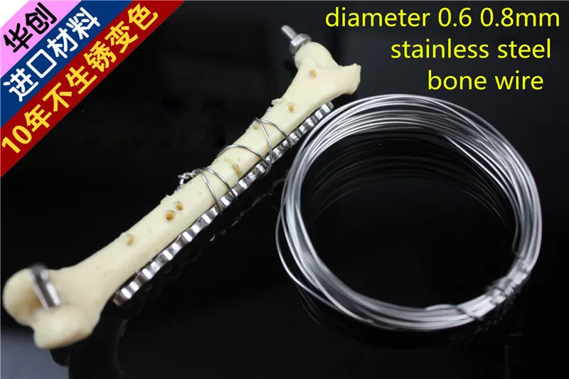 Medical small animal orthopedic instrument 317L Stainless steel binding wire animal bone fixation 0.6/0.8mm*20M Osteosynthesis
Medical small animal orthopedic instrument 317L Stainless steel binding wire animal bone fixation 0.6/0.8mm*20M Osteosynthesis