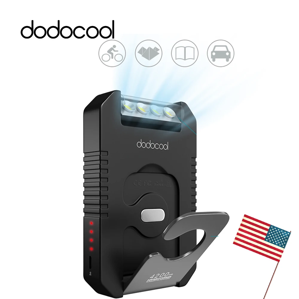 dodocool Travel Hiking Powerbank 4200mAh Portable Solar Charger Battery Power Bank with 4 LED Flashlight External Battery Pack
dodocool Travel Hiking Powerbank 4200mAh Portable Solar Charger Battery Power Bank with 4 LED Flashlight External Battery Pack