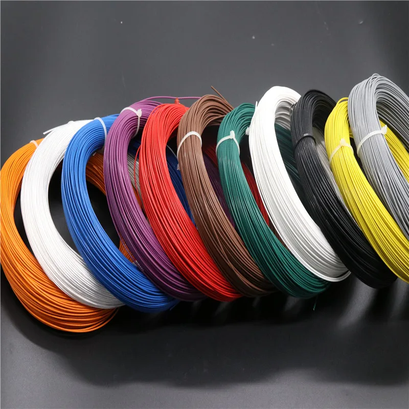 Teflon wire 23AWG wire diameter 1.35mm0.38 square high temperature silver plated wire and cable DIY electrical wire
Teflon wire 23AWG wire diameter 1.35mm0.38 square high temperature silver plated wire and cable DIY electrical wire