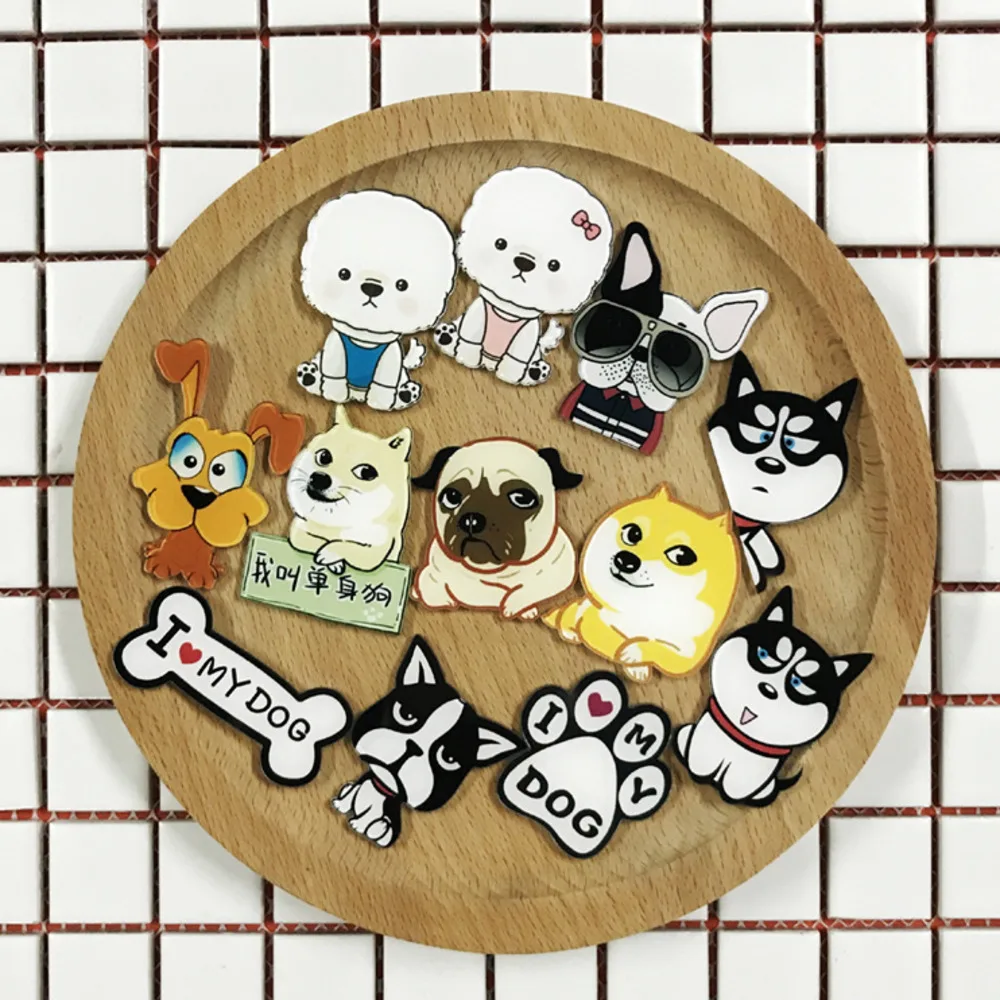 1PCS High-quality Acrylic Animal Single dog Lovely Poodle Siberian Husky Letter bone Bulldog Brooches For Women Men Gift
1PCS High-quality Acrylic Animal Single dog Lovely Poodle Siberian Husky Letter bone Bulldog Brooches For Women Men Gift