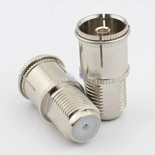 

F plug f plug F inch adapter to RF female parent cable adapter F plug thread 9.5 mother