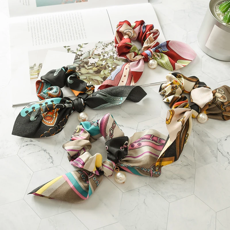 Fashion Chiffon Ponytail Scarf Elastic Hair Rope for Women Hair Bow Ties Scrunchies Hair Bands Flower Print Ribbon Hairbands 
Fashion Chiffon Ponytail Scarf Elastic Hair Rope for Women Hair Bow Ties Scrunchies Hair Bands Flower Print Ribbon Hairbands