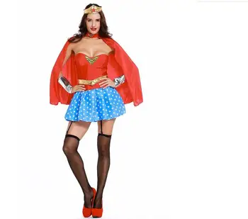 Wholesale Super Girl Ladies Wonder Woman Costume Fancy Dress Women Halloween Costumes Supergirl Costumes
Wholesale Super Girl Ladies Wonder Woman Costume Fancy Dress Women Halloween Costumes Supergirl Costumes