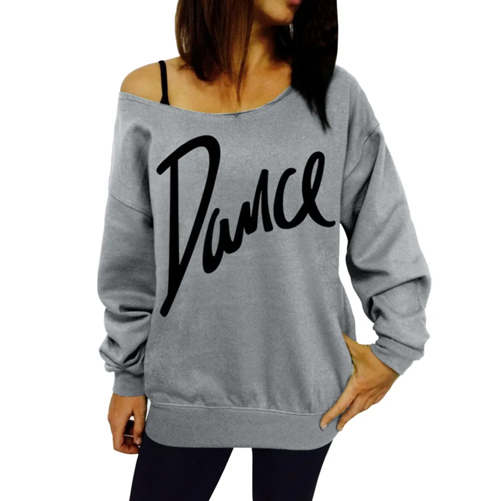 Feitong Women Sexy Sweatshirts Ladies Causal Loose Slash Neck Off Shoulder Sweatshirt Casual Letter Dance Pullovers Tops 2019
Feitong Women Sexy Sweatshirts Ladies Causal Loose Slash Neck Off Shoulder Sweatshirt Casual Letter Dance Pullovers Tops 2019