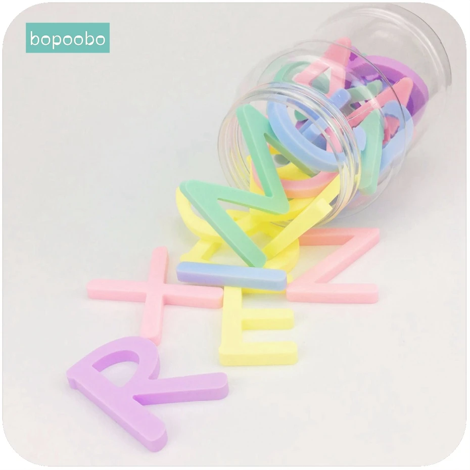 MamimamiHome Silicone Letter Sensory Teething 26pc/set Chew Food Silicone Beads Christmas Gift For Infants Montessori Baby Toys
MamimamiHome Silicone Letter Sensory Teething 26pc/set Chew Food Silicone Beads Christmas Gift For Infants Montessori Baby Toys