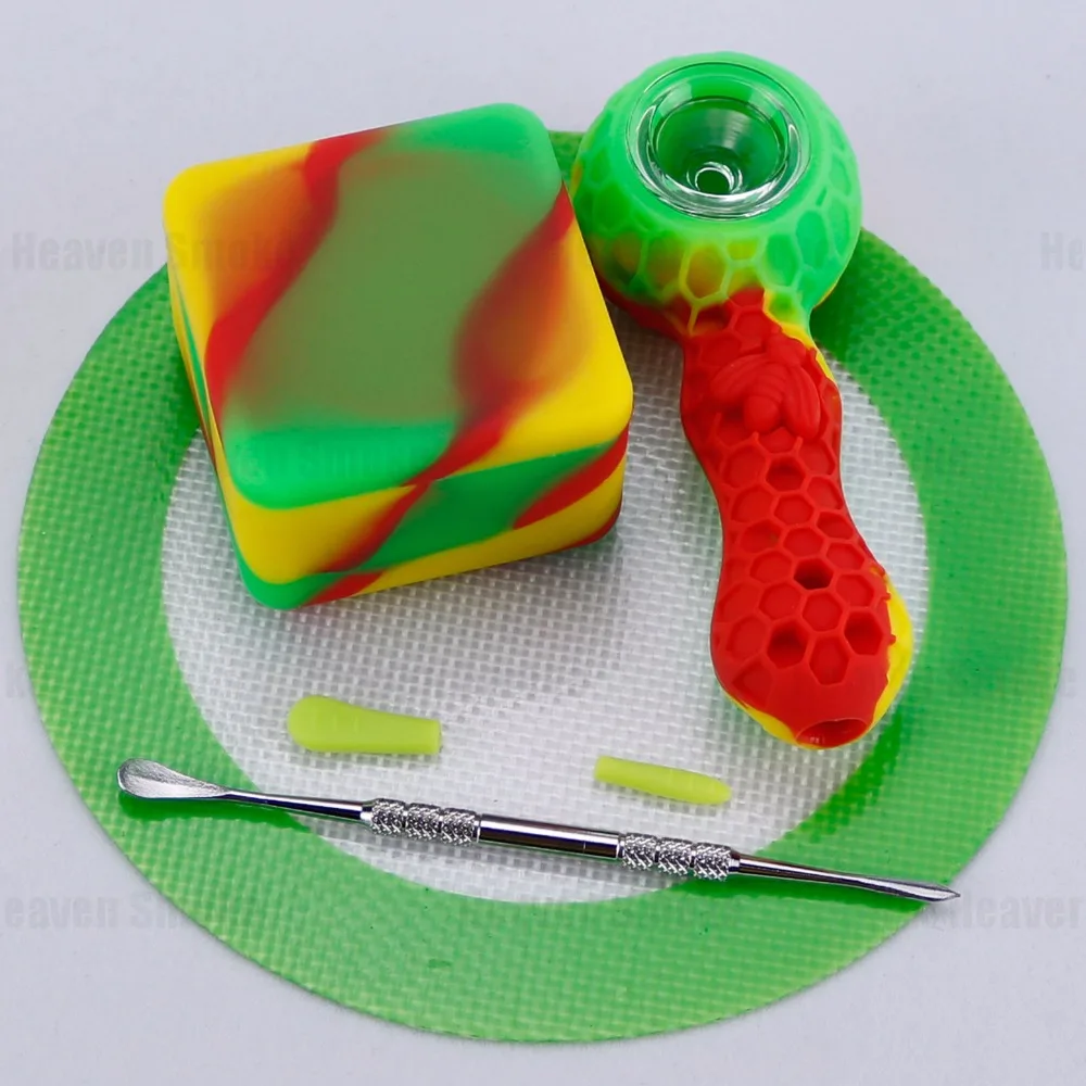 silicone tobacco pipe-Rasta-2