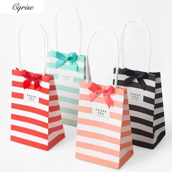 20pcs Gift Bags Party Stripe Gift Box Black Red Green Pink Gift Wrap Paper Bag Gift Bags with Handles Paper Bags Party Favors 
20pcs Gift Bags Party Stripe Gift Box Black Red Green Pink Gift Wrap Paper Bag Gift Bags with Handles Paper Bags Party Favors