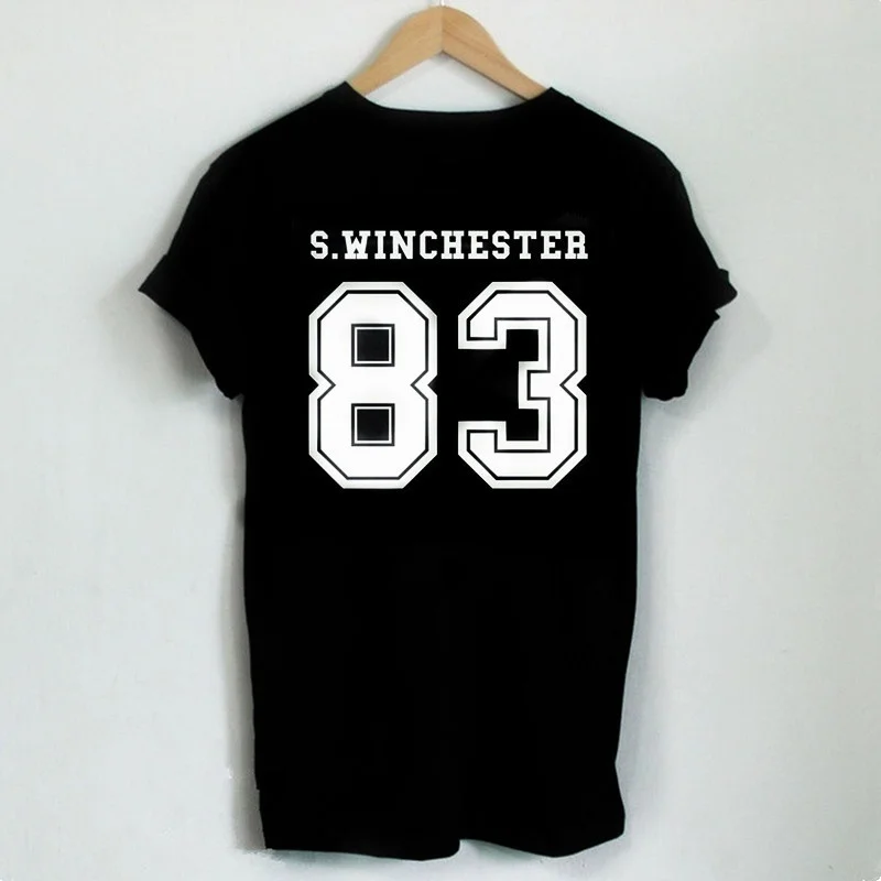 Supernatural Shirt Sam Winchester Shirt S.winchester 83 back Letters Print Women TShirt Casual Cotton Funny Tshirt
Supernatural Shirt Sam Winchester Shirt S.winchester 83 back Letters Print Women TShirt Casual Cotton Funny Tshirt