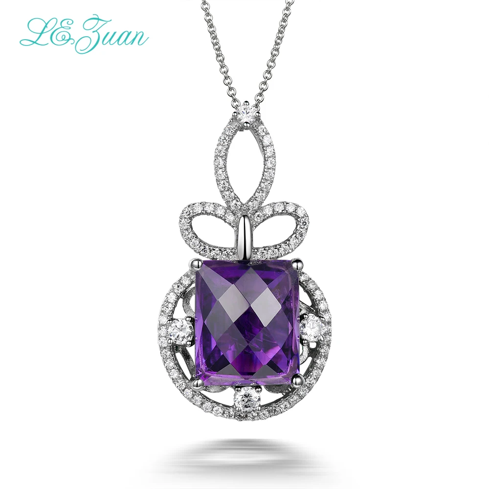 I&zuan 4.86ct Natural Amethyst Pendant Real 925 Sterling Silver Jewelry Luxury Necklace For Women Trendiest Square Pendants
I&zuan 4.86ct Natural Amethyst Pendant Real 925 Sterling Silver Jewelry Luxury Necklace For Women Trendiest Square Pendants