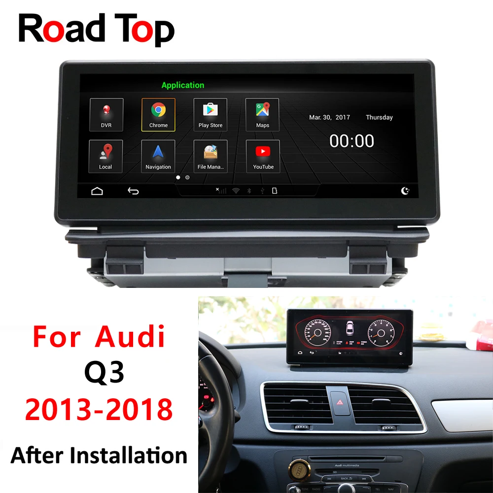8.8" Android 8.1 Car Bluetooth Radio GPS Navigation player Vehicle WiFi Head Unit Display Screen Monitor for Audi Q3 2013-2018
8.8" Android 8.1 Car Bluetooth Radio GPS Navigation player Vehicle WiFi Head Unit Display Screen Monitor for Audi Q3 2013-2018