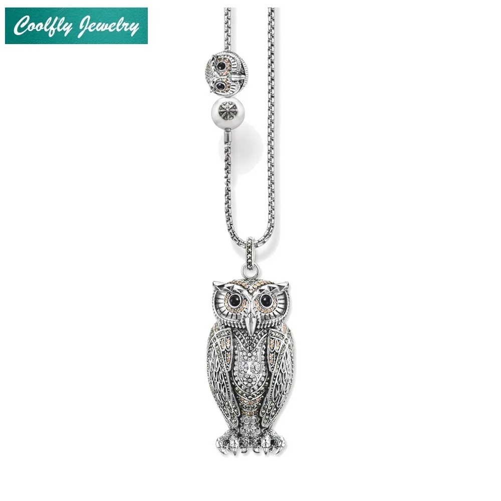Big Owl Pendant Link Chain Necklaces Small Owl Bead Trendy Style 925 Sterling Silver Glam Jewelry For Women Vintage Gift Bijoux
Big Owl Pendant Link Chain Necklaces Small Owl Bead Trendy Style 925 Sterling Silver Glam Jewelry For Women Vintage Gift Bijoux