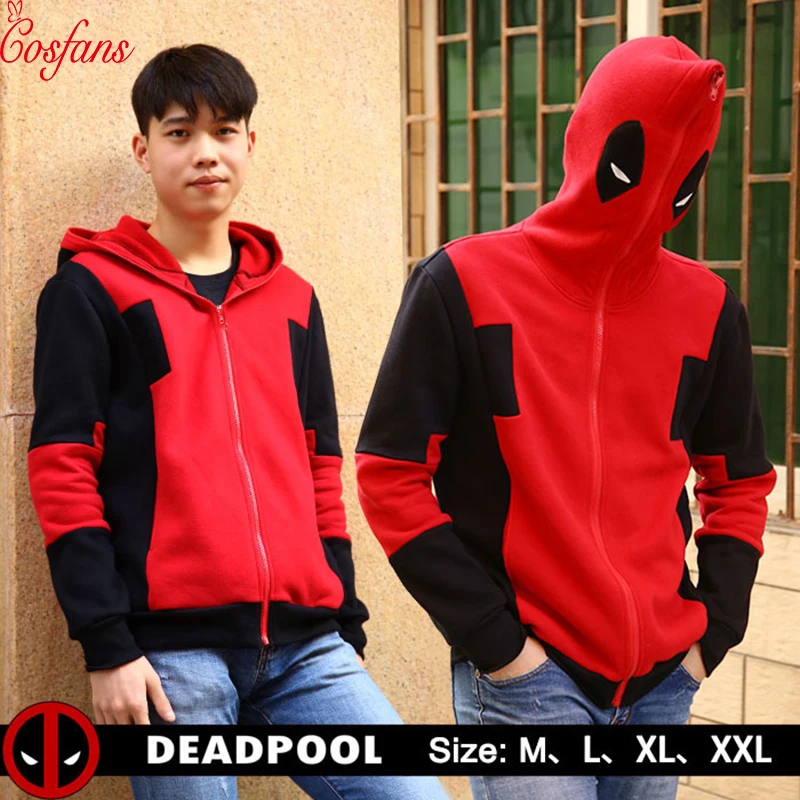 Deadpool cosplay costume Superhero Deadpool 2 Men's women Hoodie Casual Pullover Hoodie Sweatshirt Street Jacket Hip Hop 2018
Deadpool cosplay costume Superhero Deadpool 2 Men's women Hoodie Casual Pullover Hoodie Sweatshirt Street Jacket Hip Hop 2018