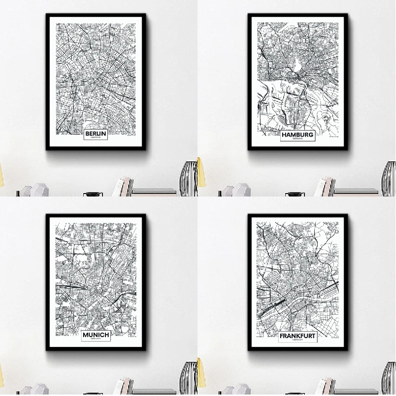 Germany City Map Print Berlin Frankfurt Munich Map Poster Hamburg Cologne Maps Wall Art Canvas Painting German Modern Home Decor
Germany City Map Print Berlin Frankfurt Munich Map Poster Hamburg Cologne Maps Wall Art Canvas Painting German Modern Home Decor