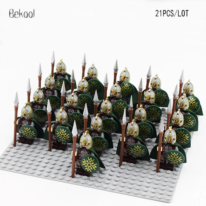 21PCS /LOT Hobbit Lord of the Rings Eomer Rider of Rohan Soldier weapons Compatible 9471 Block kids toys child
21PCS /LOT Hobbit Lord of the Rings Eomer Rider of Rohan Soldier weapons Compatible 9471 Block kids toys child