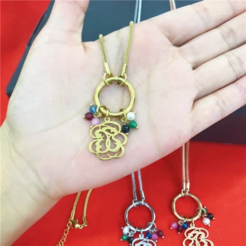 Stainless steel Fashion Luxury Brand Colorful Pendants Sweater Chain Animal Bear Beads Necklace Jewelry For Women Wedding Gifts
Stainless steel Fashion Luxury Brand Colorful Pendants Sweater Chain Animal Bear Beads Necklace Jewelry For Women Wedding Gifts