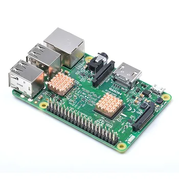 For Raspberry Pi3 Model B 3 PCS/Set Heatsink(2 Pieces Pure Copper+1 Piece Aluminum Heat Sink)Cooling of Pure Copper
For Raspberry Pi3 Model B 3 PCS/Set Heatsink(2 Pieces Pure Copper+1 Piece Aluminum Heat Sink)Cooling of Pure Copper