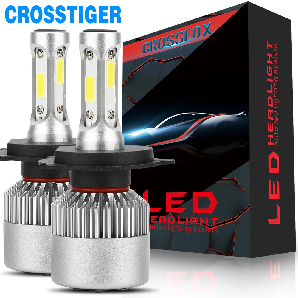 2Pcs Car Motorcycle 9003 hb2 H4 LED Headlight Bulb COB Lamp High Low Beam Automobile Light 12V 6000K 8000LM 40w Power
2Pcs Car Motorcycle 9003 hb2 H4 LED Headlight Bulb COB Lamp High Low Beam Automobile Light 12V 6000K 8000LM 40w Power