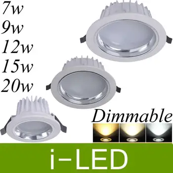 White shell 7w 9w 12w 15w 20w Led Downlights Dimmable Led Recessed Lights lamp For Home Indoor Lighting AC85-265V + Led Driver
White shell 7w 9w 12w 15w 20w Led Downlights Dimmable Led Recessed Lights lamp For Home Indoor Lighting AC85-265V + Led Driver