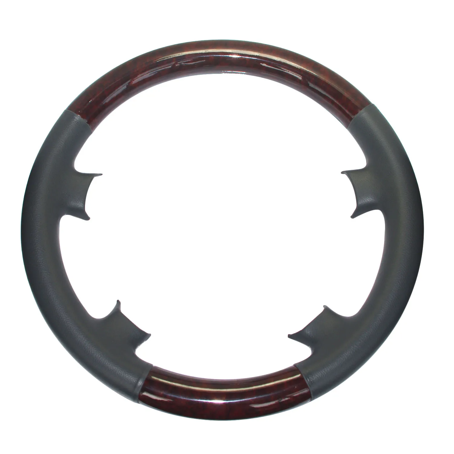 Black Leather Wood Steering Wheel Cover Benz 00-02 W210 S210 E E320 E430 E500 55