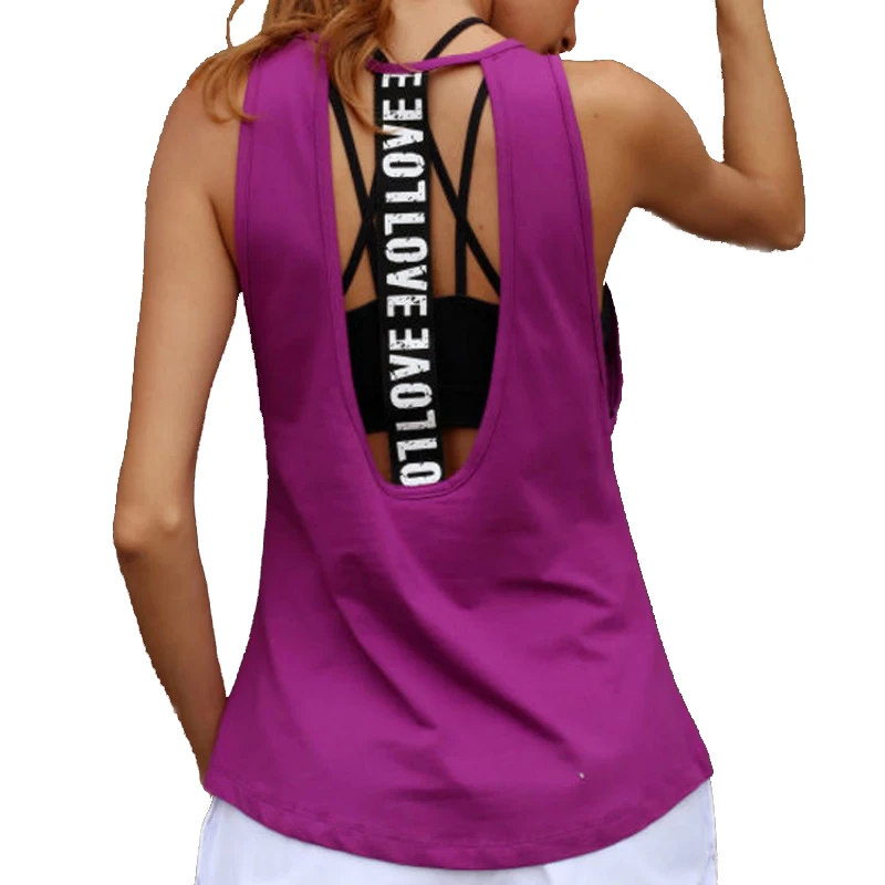 Letter Print Sporting Sleeveless Shirt Women Workout Sexy Vest Breathable Gyming Tops Fitness Quick Dry Top Female Shirts
Letter Print Sporting Sleeveless Shirt Women Workout Sexy Vest Breathable Gyming Tops Fitness Quick Dry Top Female Shirts