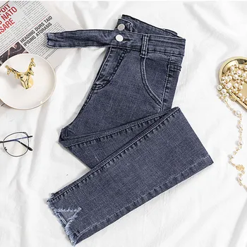 JUJULAND Jeans Female Denim Pants Black Color Womens Jeans Donna Stretch Bottoms Skinny Pants For Women Trousers 8207
JUJULAND Jeans Female Denim Pants Black Color Womens Jeans Donna Stretch Bottoms Skinny Pants For Women Trousers 8207