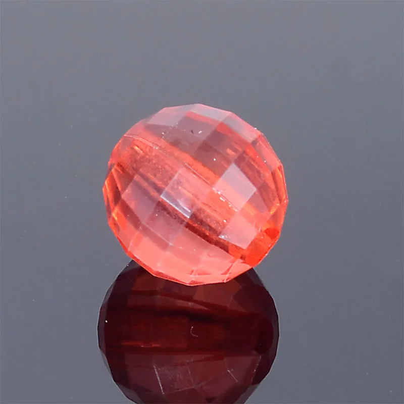 

Miasol Transparent Acrylic Football Faced Round Beads Plastic Faceted Round Disco Ball Beads For Diy Jewelry Making