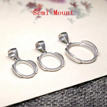 925 Sterling Silver Semi Mount Pendant Fine Silver White Gold Color Women Oval Cabochon 11x15mm/10x14mm/12x17mm/13x18mm
925 Sterling Silver Semi Mount Pendant Fine Silver White Gold Color Women Oval Cabochon 11x15mm/10x14mm/12x17mm/13x18mm