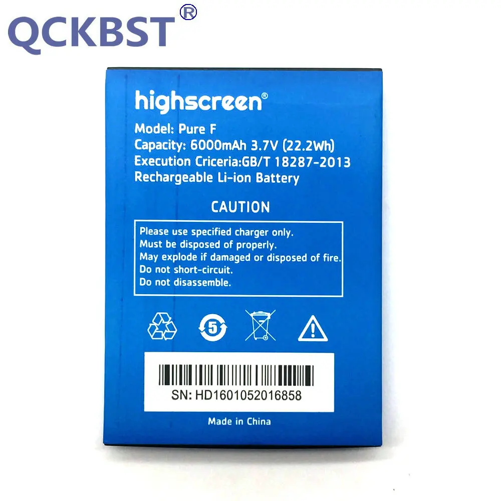 QCKBST 6000mAh Pure F High Quality Battery For Highscreen Boost2 Boost 2 Phone In stock Tracking code
QCKBST 6000mAh Pure F High Quality Battery For Highscreen Boost2 Boost 2 Phone In stock Tracking code