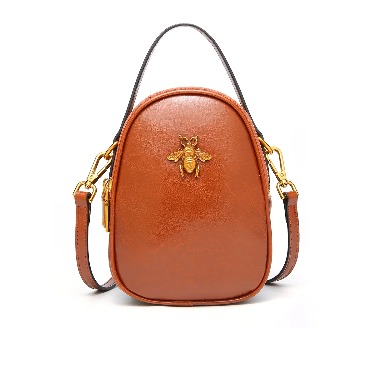 mini zipper women messenger shoulder bags small genuine leather women's bags handbags casual fashion crossbody bags Little bee 
mini zipper women messenger shoulder bags small genuine leather women's bags handbags casual fashion crossbody bags Little bee
