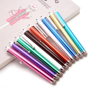 5000pcs/lot Fine Point Capacitive Touch Microfiber Stylus Pen Touch For ipad iphone White Newest and Hot Sale can custom logo