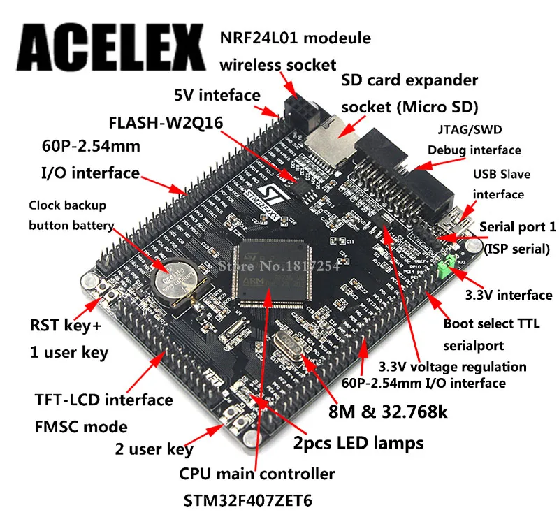 Stm32f407zet6 Zgt6 Development Board M4 Stm32f4 Core Board Arm Development Board Cortex M4 Aliexpress