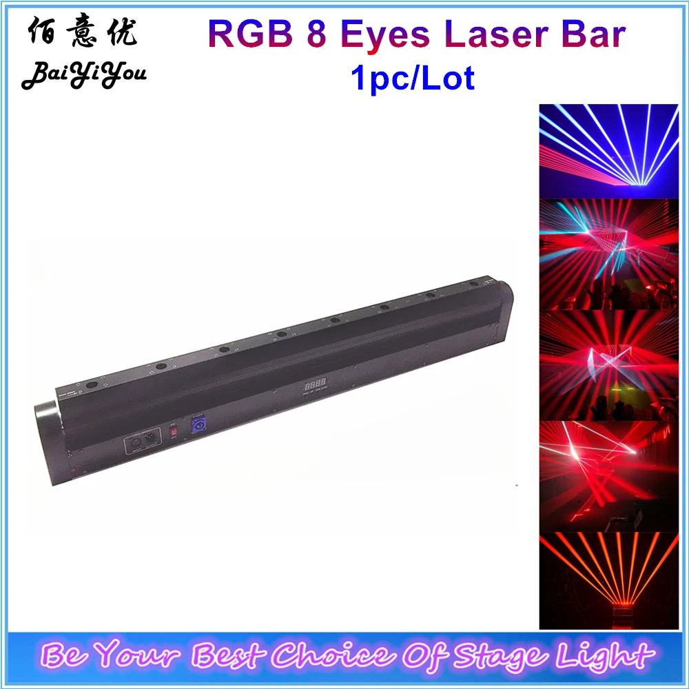 1pc/Lot 8 Eyes RGB Stage Effect Laser Bar Beam Lighting For DJ Disco Moving Head Projector Laser Spot DMX Control Light
1pc/Lot 8 Eyes RGB Stage Effect Laser Bar Beam Lighting For DJ Disco Moving Head Projector Laser Spot DMX Control Light