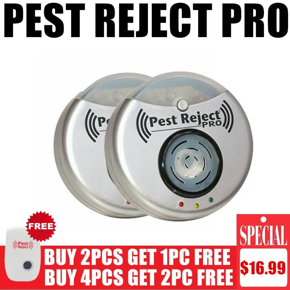 50% OFF Pest Reject Pro COMBO Anti Insect Ultrasonic 300 Square Meters Of Coverage Pest Repeller Electronic Mouse Fly Killer
50% OFF Pest Reject Pro COMBO Anti Insect Ultrasonic 300 Square Meters Of Coverage Pest Repeller Electronic Mouse Fly Killer
