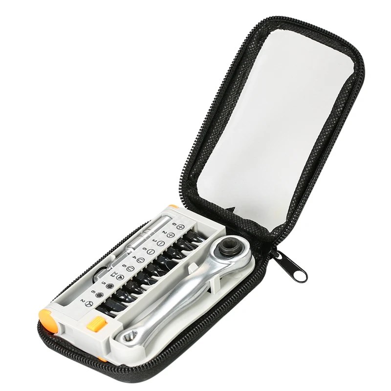 Penggong 12Pcs Mini Ratchet Wrench Close Quarter Adjustable Wrench Ratcheting Screwdriver Bits Set With 1/4 Drive Tool Sets
Penggong 12Pcs Mini Ratchet Wrench Close Quarter Adjustable Wrench Ratcheting Screwdriver Bits Set With 1/4 Drive Tool Sets
