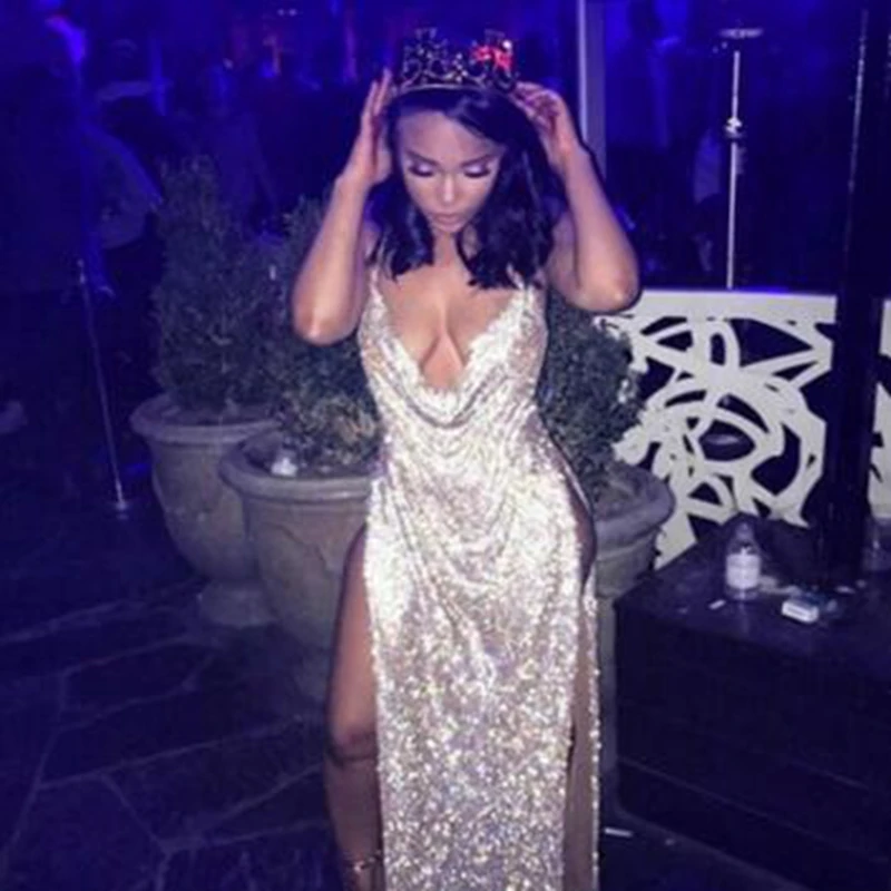 2018 Elegant Luxury Long Metal Diamond Dress Sexy Silver Backless Celebrity Christmas Party Dress Women Maxi Dresses Vestidos
2018 Elegant Luxury Long Metal Diamond Dress Sexy Silver Backless Celebrity Christmas Party Dress Women Maxi Dresses Vestidos