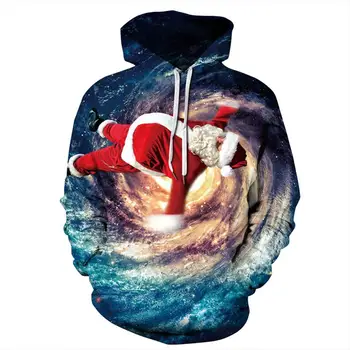 New Winter Thin Long Sleeve Hoodie Women Men Sweatshirt Tops 3D Santa Claus Vortex Print Christmas Theme Hoodie Lover Pullover
New Winter Thin Long Sleeve Hoodie Women Men Sweatshirt Tops 3D Santa Claus Vortex Print Christmas Theme Hoodie Lover Pullover