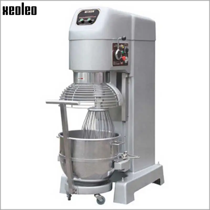 Image Xeoleo Comercial Planertarias mixer 80L Food mixer Baking machine Dough mixer Dough kneading machine 380V 4KW Egg beater
