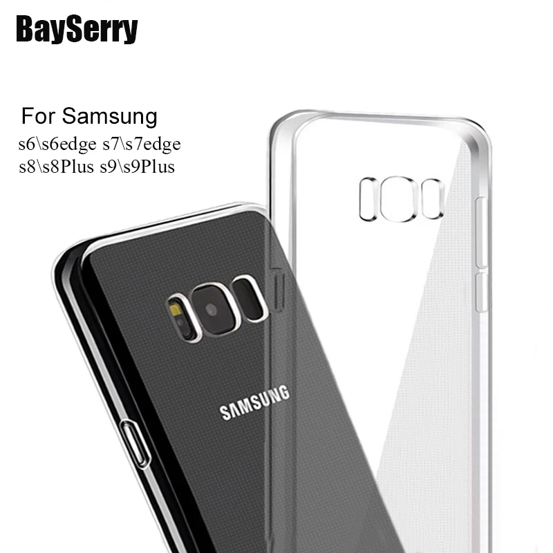 BaySerry Soft TPU Case For Samsung Galaxy S9 S8 A8 Plus Transparent Silicone For Samsung Note 9 8 S6 S7 Edge Back Curved Cases
BaySerry Soft TPU Case For Samsung Galaxy S9 S8 A8 Plus Transparent Silicone For Samsung Note 9 8 S6 S7 Edge Back Curved Cases