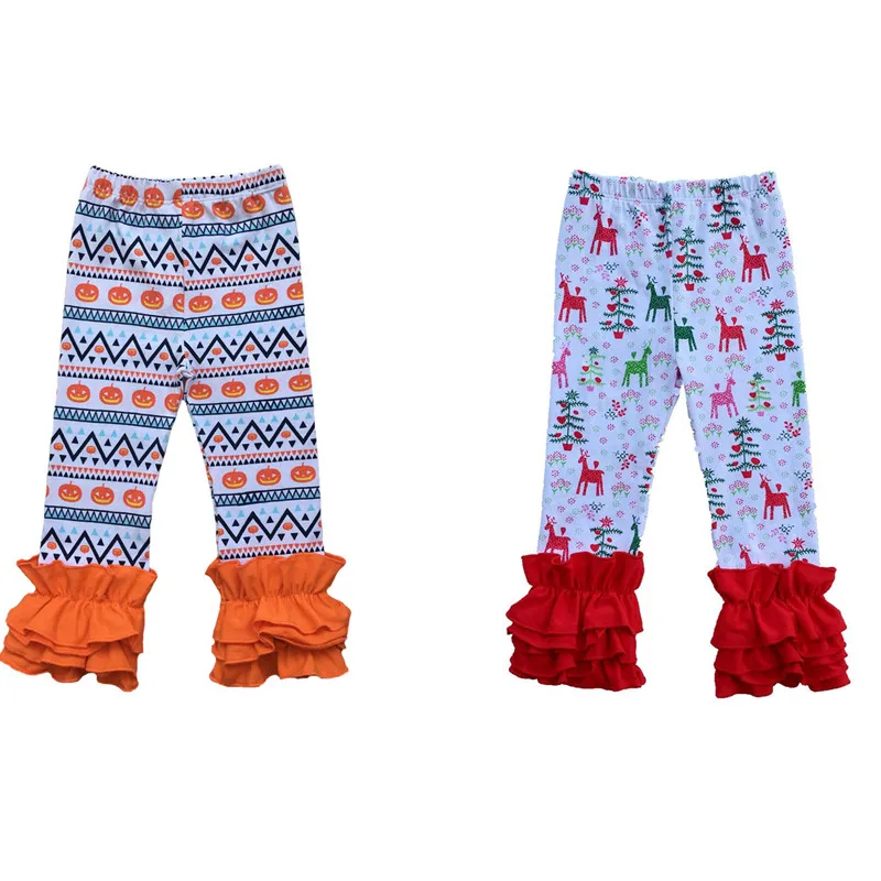 High Quality Cotton Kids Leggings Halloween Christmas New Printing Girls Ruffle Pants Soft Comfortable Toddler Girls Leggings
High Quality Cotton Kids Leggings Halloween Christmas New Printing Girls Ruffle Pants Soft Comfortable Toddler Girls Leggings