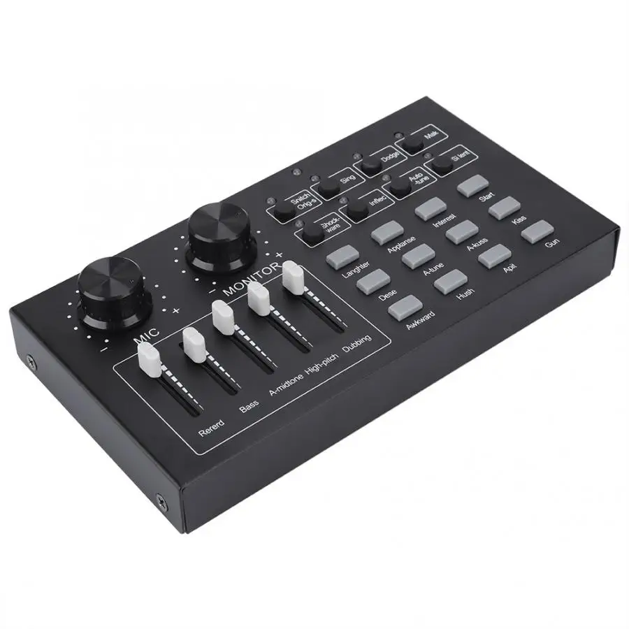 External Audio Sound Card Singing Microphone Live Broadcast for Mobile Phone Computer PC Live Sound Card
External Audio Sound Card Singing Microphone Live Broadcast for Mobile Phone Computer PC Live Sound Card