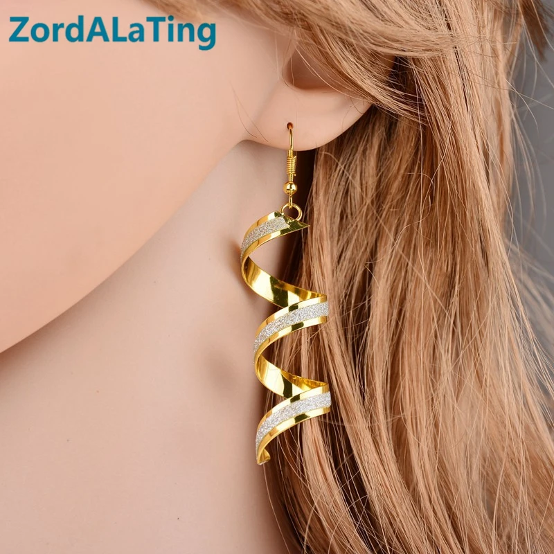Alloy glaring golden silver black color set heliciform fashion style wedding party earrings for women new earring drop for girl
Alloy glaring golden silver black color set heliciform fashion style wedding party earrings for women new earring drop for girl