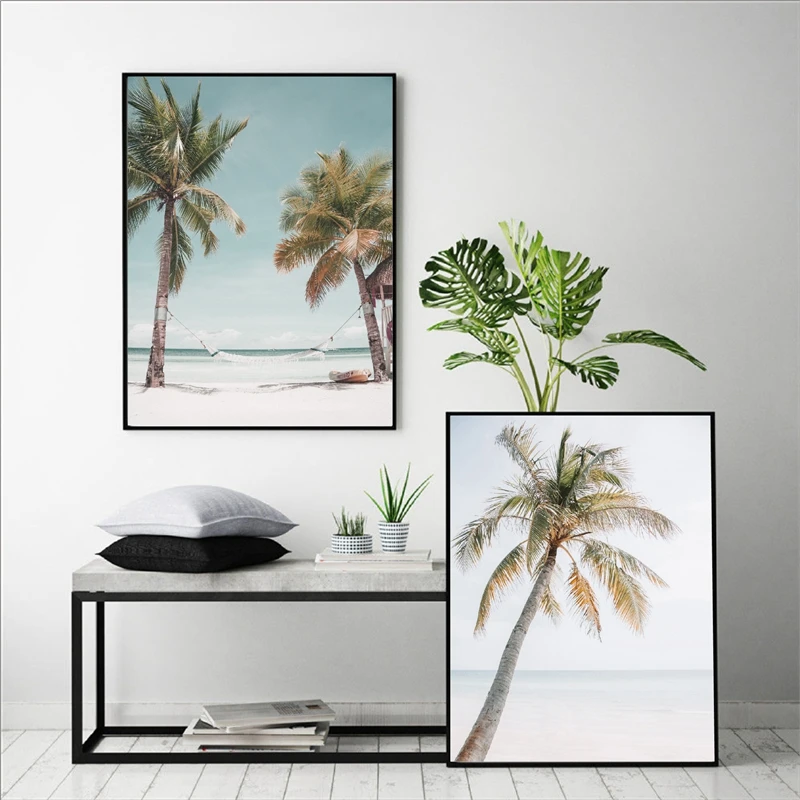 Tropical Beach Palm Tree Poster Print Coastal Wall Art Canvas Painting Tropical Seascape Picture for Living Room Home Decoration
Tropical Beach Palm Tree Poster Print Coastal Wall Art Canvas Painting Tropical Seascape Picture for Living Room Home Decoration
